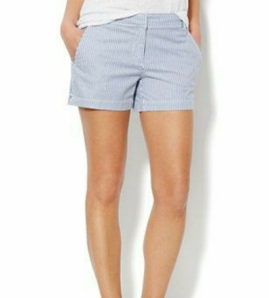 NY&C | Blue Pinstripe Shorts | Size 2